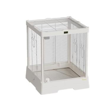 Imagem de Gaiola de pássaro de vidro gaiola de aço inoxidável casa papagaio villa visão panorâmica transparente ninho de pássaro (estilo-A)