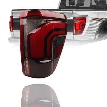 Imagem de Dasbecan Conjunto de luz traseira LED do lado direito do passageiro com ponto cego (módulo não incluído) compatível com Ford F150 Lariat Raptor Platinum 2024 2025 substitui RL3Z-13404-C RL34-13B504-CD