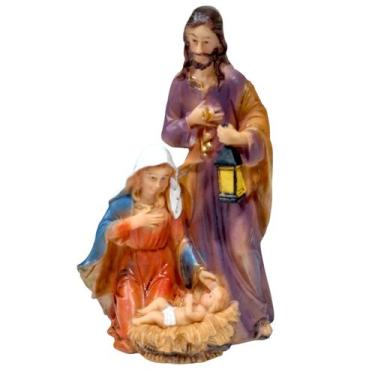 Imagem de Presépio Em Resina Sagrada Família 12x7cm - Eco