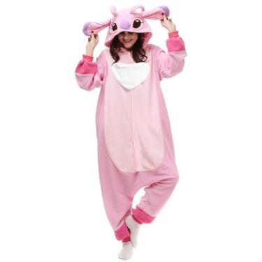 Imagem de Macacão Pijama Wishliker Animal Halloween Cosplay Rosa S