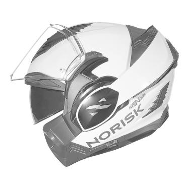 Imagem de Capacete Norisk Avenger Monocolor Branco Brilhante