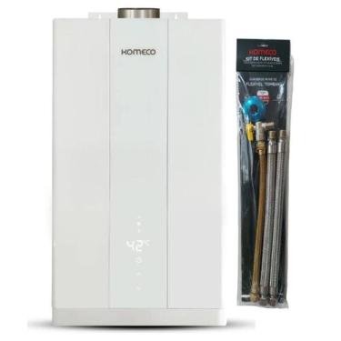 Imagem de Aquecedor De Água A Gás Komeco KO 16 Wh Home 16 litros Glp Com Kit Lig
