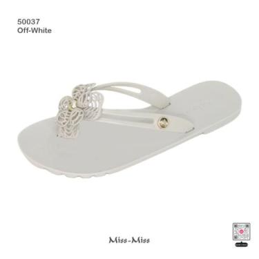 Imagem de Sandália Salomé Rasteira Adulto FLOR RENDA Miss Miss, Off, 35