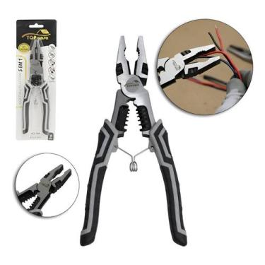 Imagem de Alicate 5x1 Corte Enrolamento Pressão Decapagem Alargamento - NoBrand