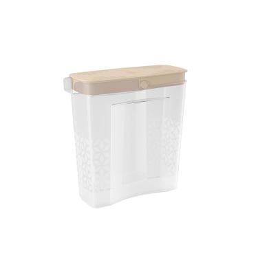 Imagem de Porta Sabao em Po Tampa Bege Nude Transparente 1,65L