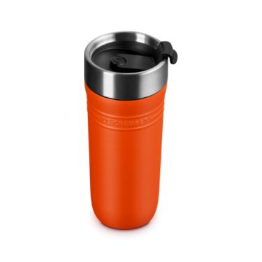 Imagem de CANECA LE CREUSET TÉRMICA ON THE GO EM AÇO INOXIDÁVEL 350M LARANJA 41067190900001