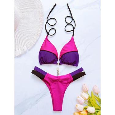 Imagem de Biquini Feminino Sexy RUOTONSEPT - Conjunto de 2 Peças com Detalhe Hal