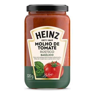 Imagem de Molho De Tomate Heinz Rústico Basílico Em Vidro 320g