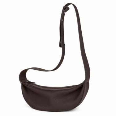 Imagem de Bolsa de couro DONNAIN Sling Bag 30x11x9 cm marrom