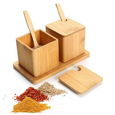 Imagem de Porta Condimento de Bambu 2PÇS