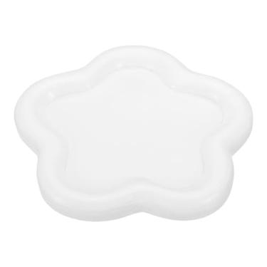 Imagem de Bandeja de pratos com bugigangas de joias de flores, suporte de resina para brincos, colar, armazenamento de perfume, organizador de chaves, prato decorativo para decoração de quarto, adereços de