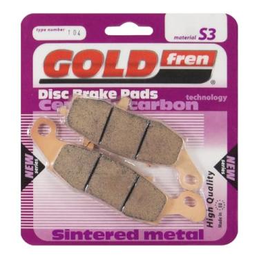 Imagem de Pastilha De Freio Dianteira Goldfren Modelo S3 Compatível com Suzuki DL 650 1000 V-Strom GSX 600 Kawasaki ER-6F KLE Versys Z750 104S3