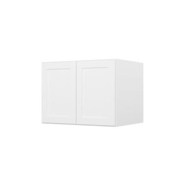 Imagem de Furinno Armário de cozinha Shaker Wall Frigorífico com 2 portas, pronto para montar, 61 P x 83 L x 61 A, branco