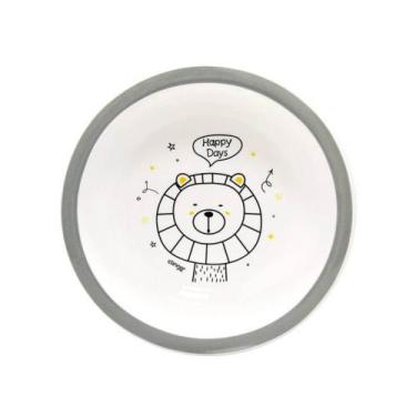 Imagem de Prato Infantil Tigela Estampa Leão Bebê Clingo