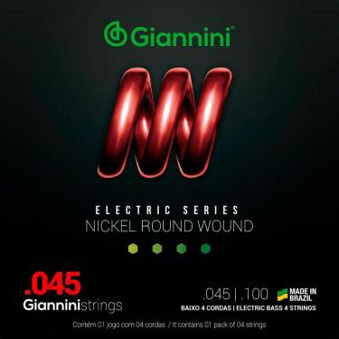 Imagem de Encordoamento Para Contrabaixo 4 Cordas .045 Giannini Geebrs