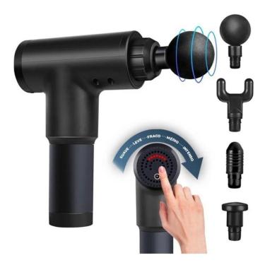 Imagem de Massageador Fitness Profissional Portátil Recarregável Fascial Gun