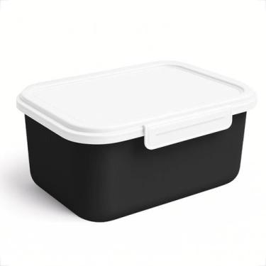 Imagem de Potes Plástico Reutilizável 750ml Kit para Marmitas Refeições com Trav