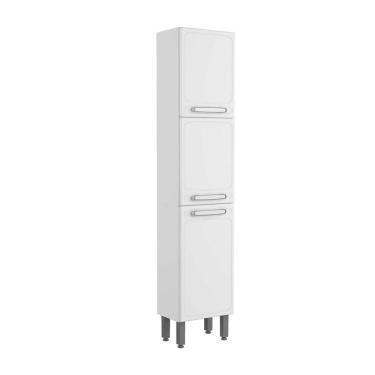 Imagem de Armário Paneleiro De Aço 3 Portas Branco Evidence Bertolini Branco
