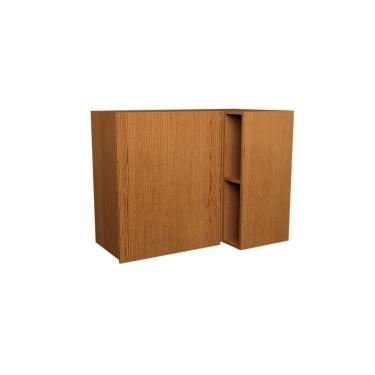 Imagem de Armário Aéreo P- Cozinha Denver Ph 3106 Canto Reto C- 1 Porta Ripada E 2 Nichos 92,5cm Freijo Rocks - Herval