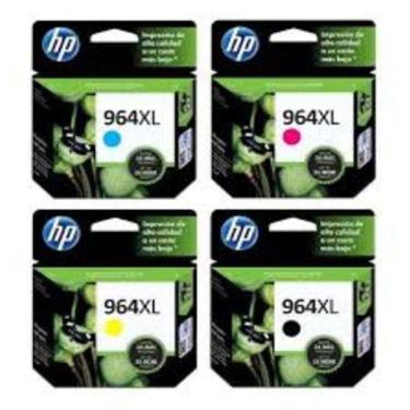 Imagem de Cartucho Hp 964xl Kit 4 Cores 3ja57al