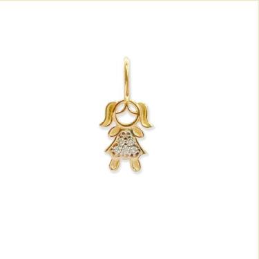 Imagem de Pingente Menina Criança Em Ouro 18k Com Zircônias - Primus LB Joias, B