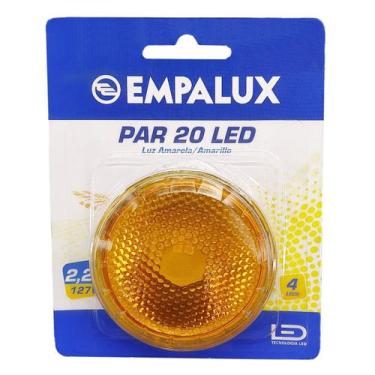Imagem de Lâmpada Led Par 20 2W 127V E27 Amarela - EMPALUX, 110V