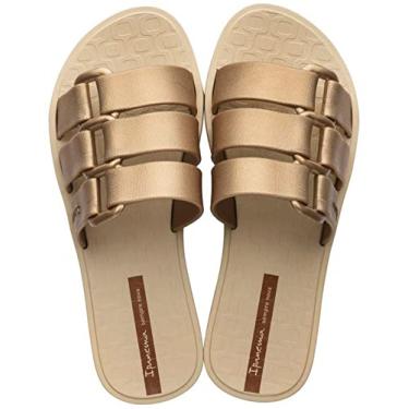 Imagem de Chinelo Bold, Ipanema, Feminino, Bege/Ouro, 38