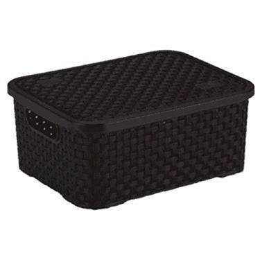 Imagem de Cesto Organizador Rattan Plástico Tamanho PP 20Cm Nitron