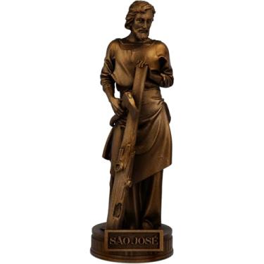 Imagem de Estátua São José Imagem Católica Estatueta - Versão 4 (Cor Cobre Antigo)
