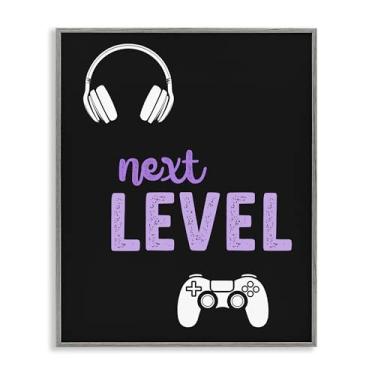 Imagem de Stupell Industries Next Level Headset & Controller Gray Framed Giclee Art, design por Christine Simpson Art, 20 x 16