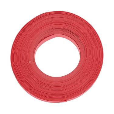 Imagem de DMiotech Tubo termorretrátil tubo de isolamento elétrico 2:1 tubo de fio de cabo envoltório manga vermelho 1,3 cm diâmetro 50 m de comprimento