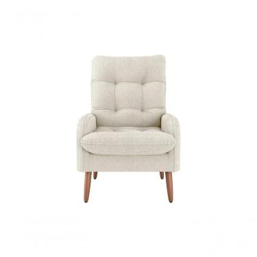 Imagem de Poltrona Cadeira Descorativo Nantes Original Premium Boucle Bege Matrix