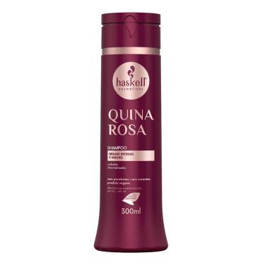 Imagem de Shampoo Quina Rosa Brilho Intenso E Maciez Haskell 300ml