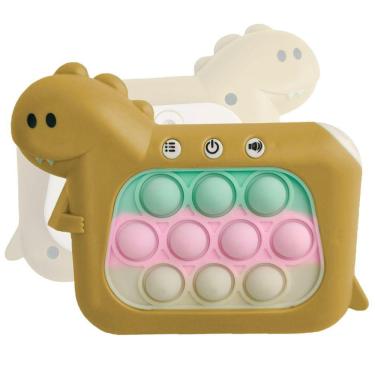Imagem de Pop It Mini Game Interativo 4 Modos Dinossauro Som Luzes Anti Estresse Sensorial Ansiedade Relaxante Criança