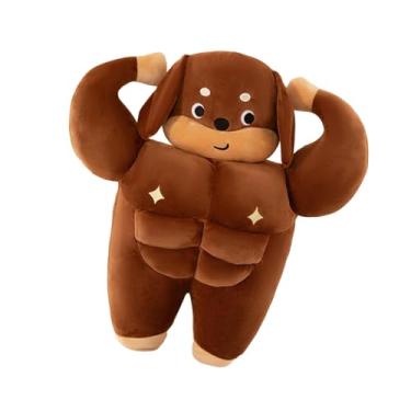 Imagem de Wswqop Almofada Decorativa, Bicho de Pelúcia, Suporte Decorativo para Pescoço em Formato de Dachshund, Brinquedo de Pelúcia, Almofada de Boneca para Cama, Qu, Músculo, Tamanho real
