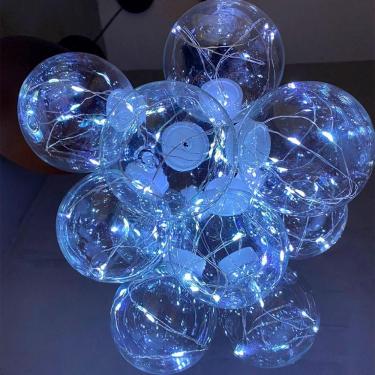 Imagem de Varal Led 10 Lampadas Bola Incandescentes Fio De Fada Branco Frio