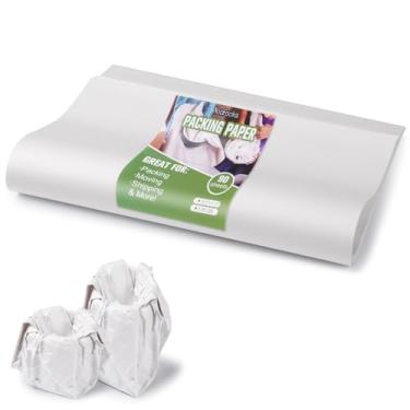 Imagem de 90 folhas de papel de embalagem para mudança de papel de jornal folhas de papel de embalagem para envio de suprimentos de mudança Encha as caixas de mudança e protege itens frágeis (90 folhas - 37 x