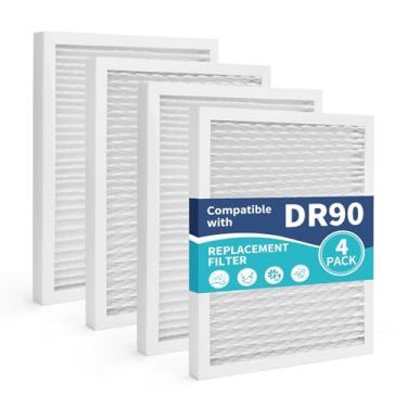 Imagem de PZHARQG 14 x 17,5 x 1,75 MERV 13 filtro de substituição compatível com Honeywell DR90 DR120 desumidificadores (50070171-002) Santa Fe Advance90 Advance100 Advance120, pacote com 4