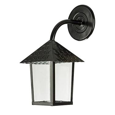 Imagem de Arandela Colonial Quadrada Preta - Vidro Liso Blumenau