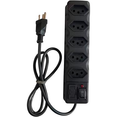 Imagem de Filtro de Linha Extensão Elétrica 5 Tomadas 3 Metros Bivolt
