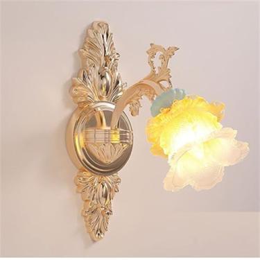 Imagem de Luminária de parede contemporânea de cristal para interiores, estilo europeu, luxuosa, com LED, para decoração de sala de estar, quarto, escritório, quarto modelo, hotel, casa de campo, corr