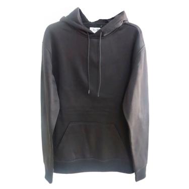 Imagem de Casaco Moletom Casual Preto com Capuz Basic+ Confortável