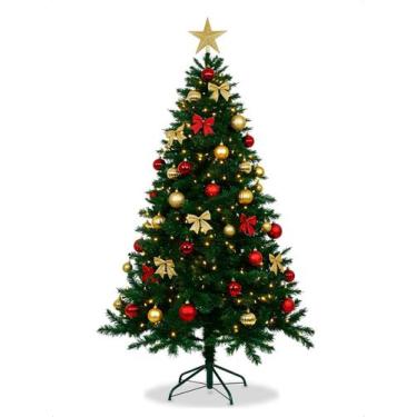 Imagem de Arvore de Natal 2,10 metros 1000 Galhos Cheia Pinheiro Luxo - Klizz, V