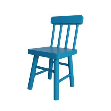 Imagem de Cadeira Infantil em MDF 23cm de Altura - Alf, Azul