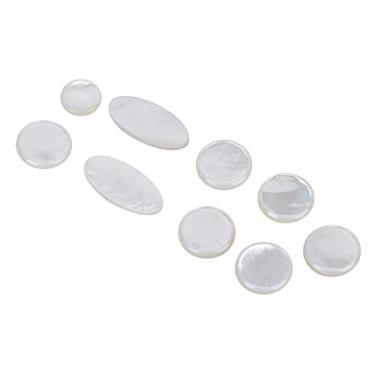 Imagem de Matybobe Conjunto de botões de saxofone cor branca botão chave de saxofone acessórios para instrumento musical alto tenor soprano cena aplicável