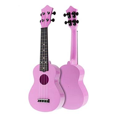 Imagem de Ukulele infantil Ukulele soprano 53.3 cm 4 cordas acústica colorida guitarra havaiana instrumento musical de cordas para iniciantes acessórios ukelele (cor: 5)