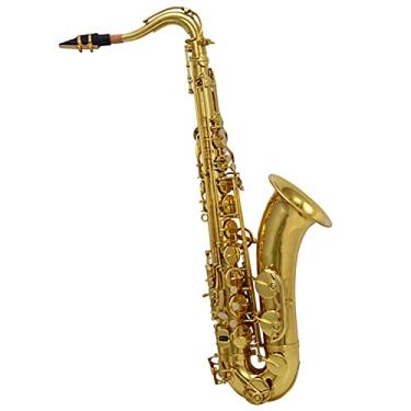 Imagem de Saxofone profissional laqueado ouro saxofone tenor latão saxofone saxofone iniciante kit (cor: ouro)