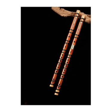 Imagem de Flauta de bambu, profissional, iniciante, adulto, instrumento de flauta amarga, flauta transversal (seção chave F)