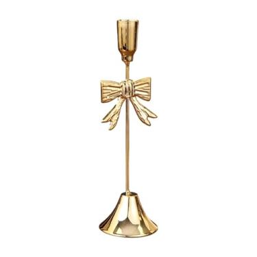 Imagem de predolo Castiçal de metal para mesa, enfeite, suporte para vela, ideal para casamentos, festivais, lareiras, festas e decoração de casa, L
