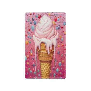 Imagem de Blueangle Placa de parede decoradora de capa em branco, tamanho padrão, capa de interruptor de sorvete fofa de 1 gangue para quarto de escritório em casa, 4,53 x 2,76 polegadas (857)